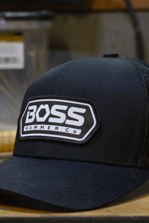 Black Snapback Hat Boss Hammer Co. 