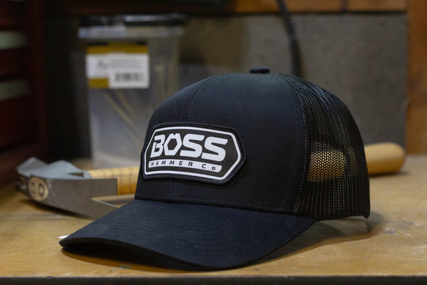 Black Snapback Hat Boss Hammer Co. 