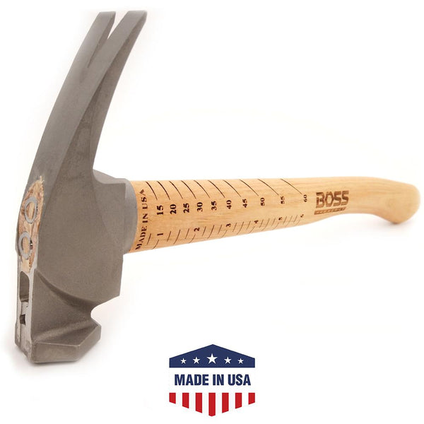 12oz. Titanium Hybrid Hammer | Hickory Handle - Boss Hammer Co.