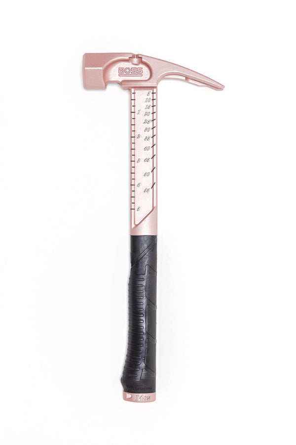 Rose Gold Titanium Hammer Titanium Hammer Boss Hammer Co. 14 oz Pro Series (smooth faced only) 